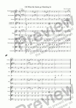 page one of Oh When the Saints go Marching In