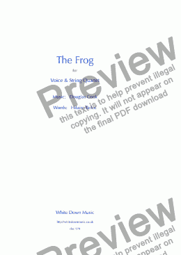 page one of The Frog