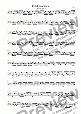 page one of J.S.Bach - Pedalexercitium - BWV 598