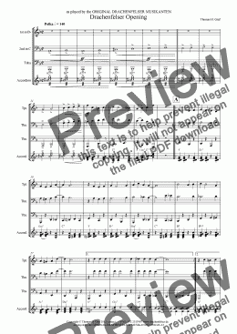 page one of Drachenfelser Opening (Quartet)