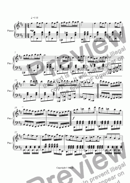 page one of Ragtime #103 in D Major