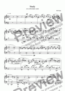 page one of Study on a Chromatic Scale