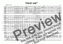 page one of Forever mine? - Big band