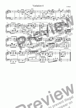 page one of J.S.Bach - Goldberg Variations 04
