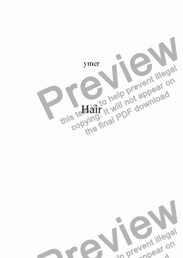 page one of Hair