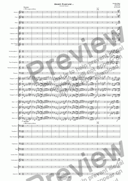 page one of Short Fanfare v2 - Concert Band 