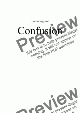 page one of Confusion