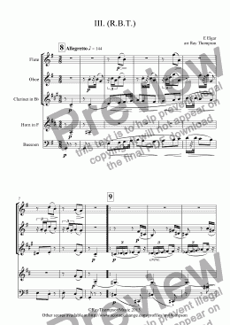 page one of Enigma Variations: III.(R.B.T.) 