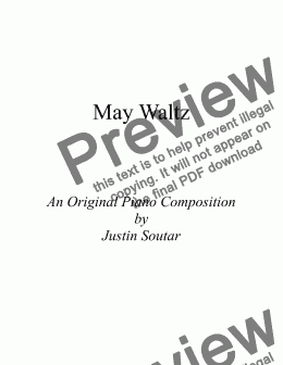 page one of May Waltz