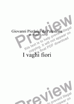 page one of Brass Quartet: I vaghi fiori