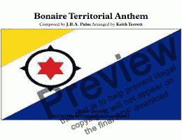 page one of Bonair National Anthem for Brass Quintet (World National Anthem Series)