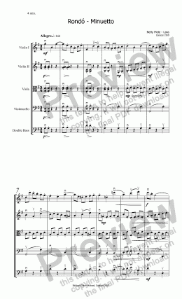 page one of Rondó - Minuetto