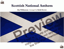 page one of Scottish National Anthem for Brass Quintet (MFAO World National Anthem Series)