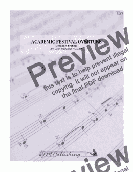 page one of Academic Festival Overture