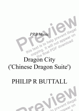page one of Dragon City (’Chinese Dragon Suite’)