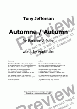 page one of Automne