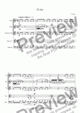 page one of Holberg Suite: IV.Air