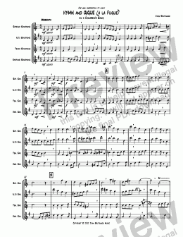 page one of HYMN and GIGUE (à la Fugue) on a Children's Song