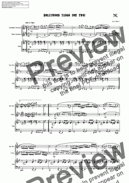 page one of Bollywood Tango for Soprinino & Tenor Recorder with Piano
