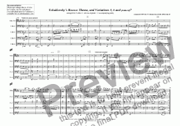 page one of Rococo Theme+Var3,6,7 Tchaikovsky
