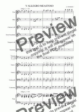 page one of Symphony no. 3 V ALLEGRO MEASTOSO