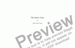 page one of The End is Near [Landscape Score]
