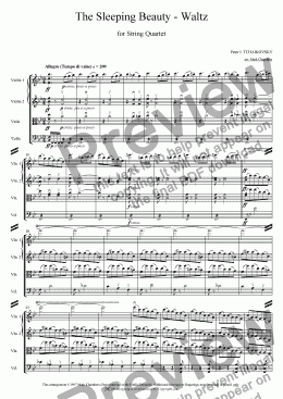 page one of The Sleeping Beauty - Waltz