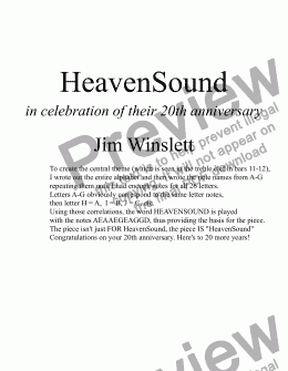 page one of HeavenSound
