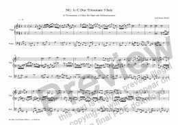 page one of Nr.: 1c C Dur Triosonate 3 Satz