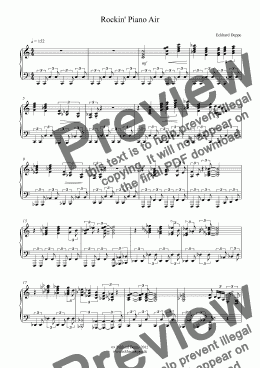 page one of ’Rockin’ Piano Air’ (Rock Piano)