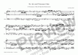 page one of Nr.: 4d e moll Triosonate 4 Satz