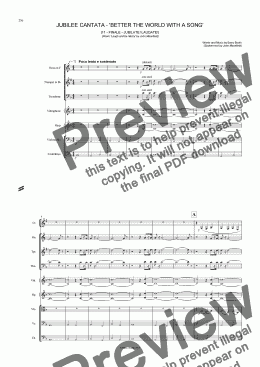 page one of Jubilate! Laudate! - (Finale) from 'Better The World With A Song' [Jubilee Cantata 2002]