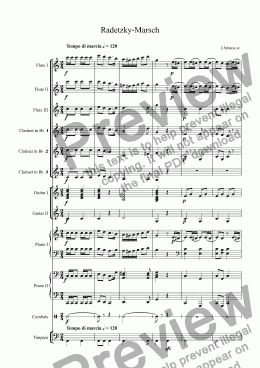 page one of Radetzky-Marsch