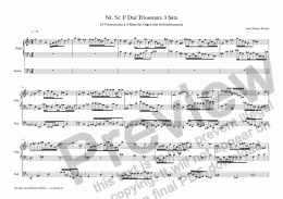 page one of Nr. 5c: F Dur Triosonate 3 Satz