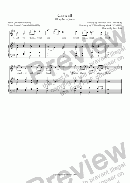 page one of Caswall (Glory be to Jesus) - Descant