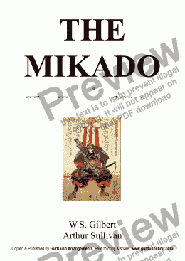 page one of The Mikado Choruses