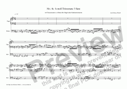 page one of Nr.: 8c  h moll Triosonate 3 Satz
