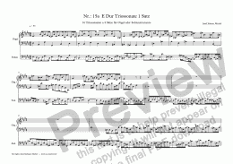 page one of Nr.: 15a  E Dur Triossonate 1 Satz