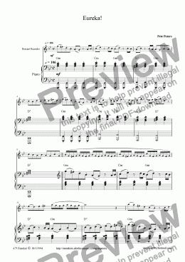 page one of Eureka! [rec or  flute]