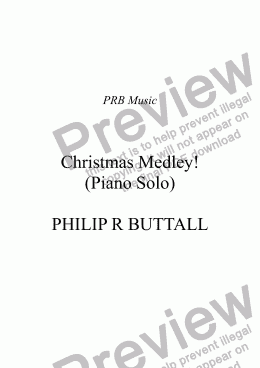 page one of Christmas Medley! (Piano Solo)