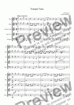 page one of Trumpet Tune (Wedding Processional)