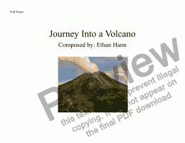 page one of Journey Into a Volcano