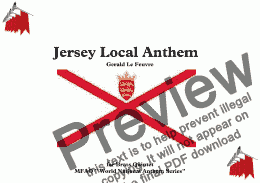 page one of Jersey Local Anthem for Brass Quintet (MFAO World National Anthem Series)