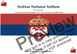 page one of Serbian National Anthem for Brass Quintet (MFAO World National Anthem Series)