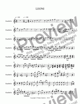 page one of LEONI (Bell Choir) C5 - A6