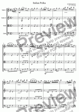 page one of Italian Polka