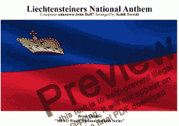 page one of Liechtensteiners National Anthem for Brass Quintet (MFAO World National Anthem Series)