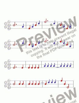 page one of Five Finger Exercises 6