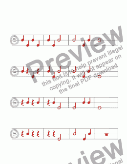 page one of Basic Rhythms Worksheet 2