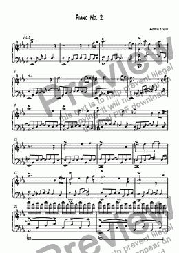 page one of Piano No.2